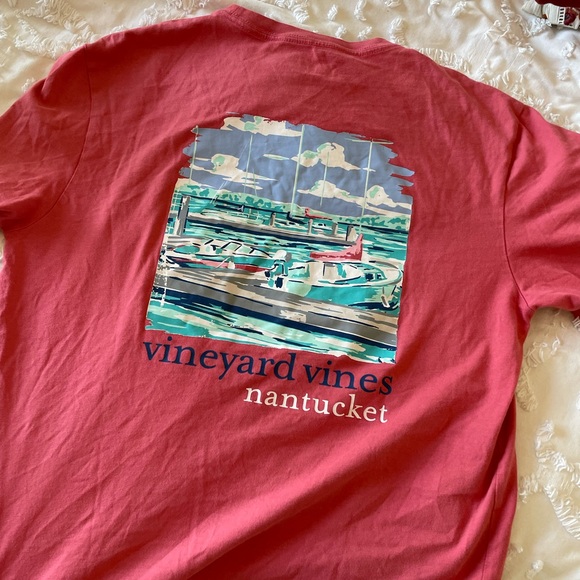 Vineyard vines xs pink salmon Nantucket t shirt - Picture 2 of 5